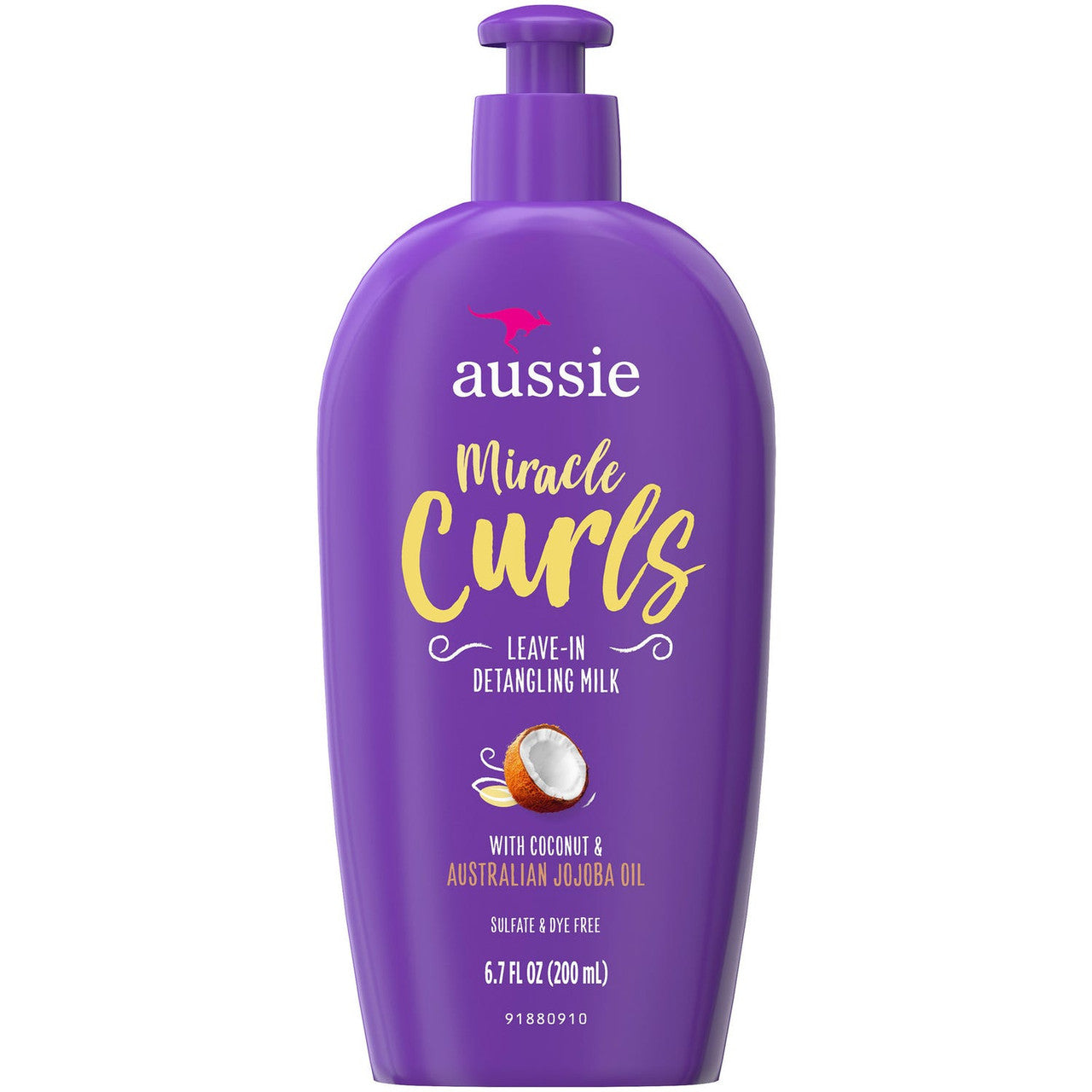 Aussie Miracle Curls Leave In Detangling Milk Treatment, 6.7 Oz